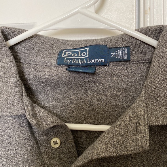 Polo by Ralph Lauren dark gray short sleeve polo shirt. Size Mens medium. - Picture 3 of 4